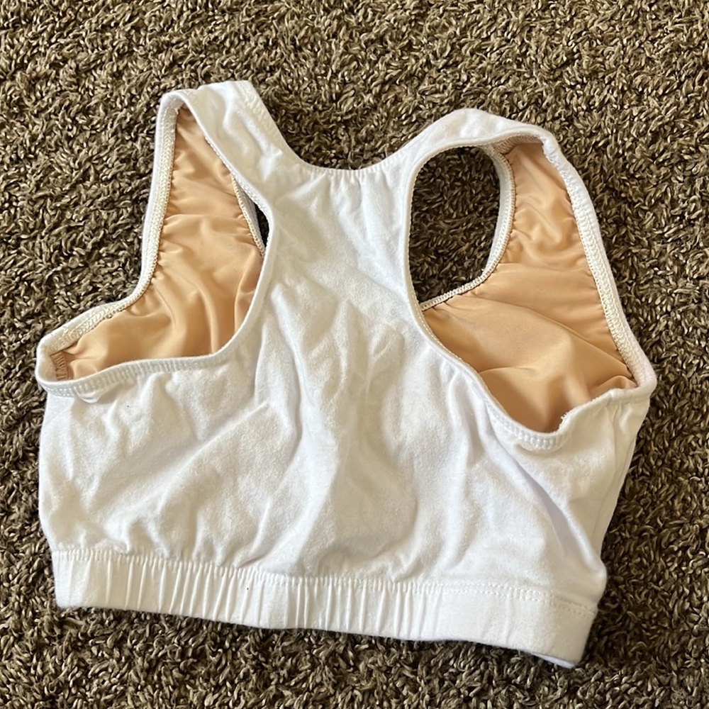 White Razorback Sports Bra - Picture 2 of 2